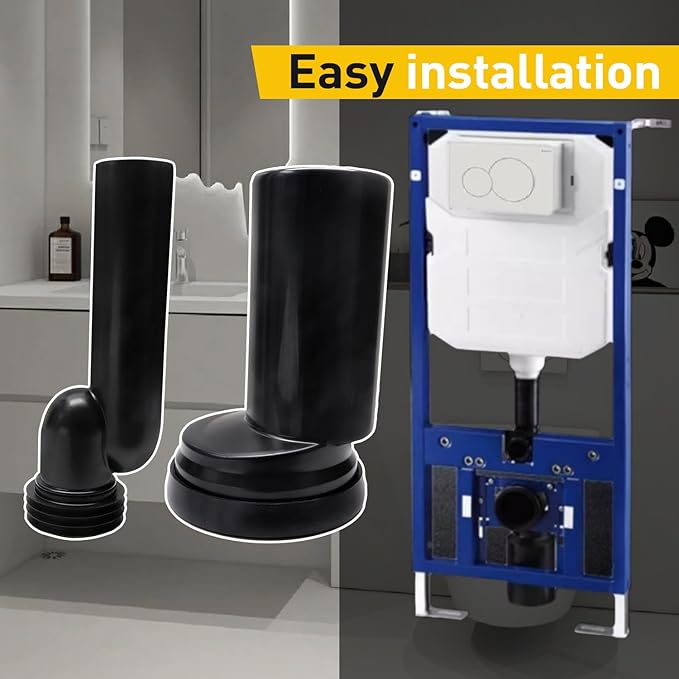 Wall Hung Toilet Pipe Connector with HDPE Material, Compatible with Geberit 405.116 Toilets Hidden Water Tank Toilet Parts, Bidet & Bidet Parts Easy Installation