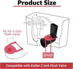 2 Inch Toilet Flapper Compatible with Kohler Hinge-Style Parts 84995 & 1000490 Toilet Flapper, Durable Rubber with Stainless Chain, 1Pc