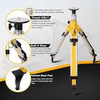 Elevator Tripod for Laser Level, 35.43-90.55 inch Height Adjustment Heavy Duty Survey Tripod, with Level Bubble & Diffusion Limiter, Liftable Non-Skid Feet for Construction