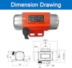 Concrete Vibrator 30W Vibration Motor Single Phase AC 110V 3600rpm Vibrating Tool For Silo Hopper Shaking Table