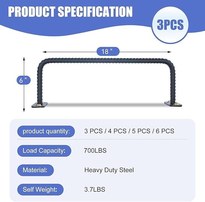 3-Rung Window Well Ladder, Heavy Duty Steel Basement Egress Ladder, Adjustable Wall Muonted Ladder for Home Safety, 700LBS