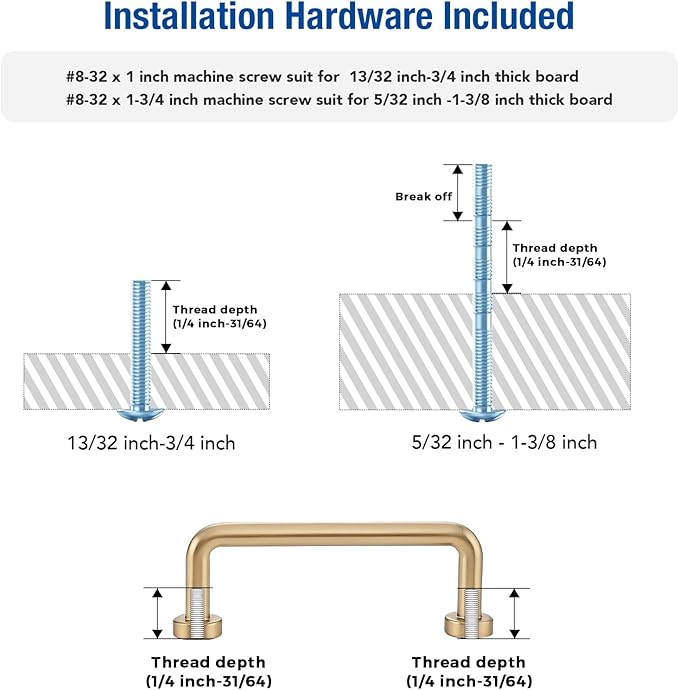 JOY DECOR Cabinet Pulls – 3 Inch Hole Center, Champagne Bronze, 20 Pack, Zinc Alloy Cabinet Handles for Drawers & Cupboard – Vintage Style Hardware for Kitchen, Bathroom, Dresser, Furniture Makeover