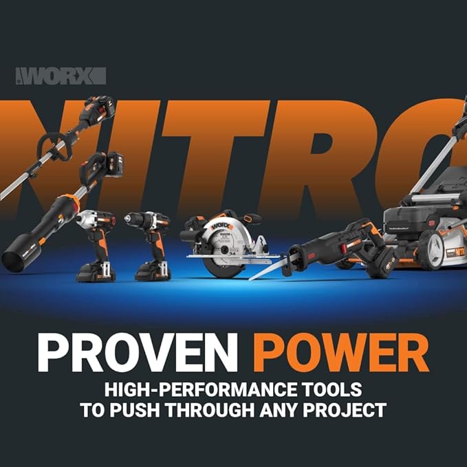 WORX Nitro WX272L 20V Power Share 1/2" Cordless Impact Wrench with Brushless Motor