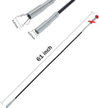 61 Inch Drain Snake Hair Drain Clog Remover With 4 Claws Bendable Hose Pickup Reaching Assist Tool for Litter Pick, Home and Kitchen Sink, Drains, Toilet