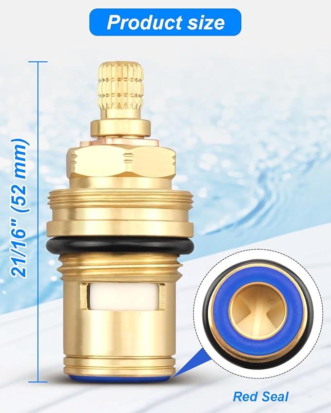 Ceramic Cartridge Assembly 013788-45 Fit for T&S Brass Faucets, Cold Ceramic Cartridge Assembly 20I-125PSI 40-140F