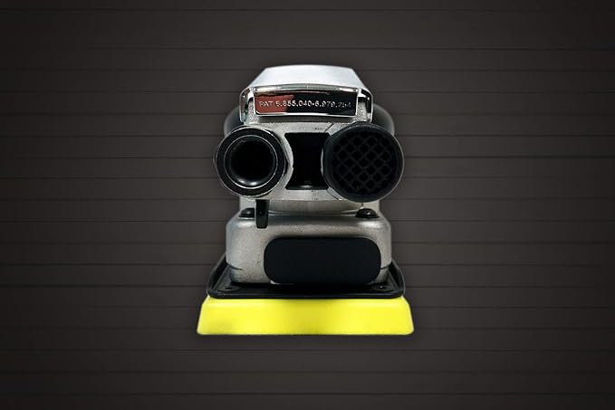 AirVANTAGE Industrial-Grade Orbital Pneumatic 3" x 4" Jitterbug Air Sheet Sander Non-Vacuum, 1/4 in. NPT Air Inlet (NV: PSA Vinyl)