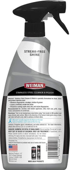 Weiman Stainless Steel Cleaner & Cooktop Heavy Duty Polish - Powerful Appliance Kitchen Cleaning Kit