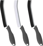 Hard Bristle Crevice Cleaning Brush - Cleaning Supplies - Grout Cleaning Brushes for Household Use - Crevice Cleaning Tool for Bathroom, Home and Kitchen (3, Grey)