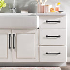 5 Inch 20 Pack Cabinet Handles Matte Black Pulls Hardware for Kitchen Cabinets Cupboards