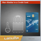 LanuBe Lock Laminated keyed Padlock (1-9/16", 40mm), keyed Alike Locks, Normal Shackle,Marked Orange Plastic Hoop, Pack of 48