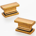 10 Pack Kitchen Cabinet Knobs, Antique Brass Dresser Drawer Knobs and Pulls for Bathroom Cabinets