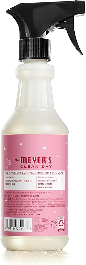 Mrs. MEYER'S CLEAN DAY Multi-Surface Everyday Cleaner, Peppermint Scent, 16 Ounce Bottle (Pack of 3)