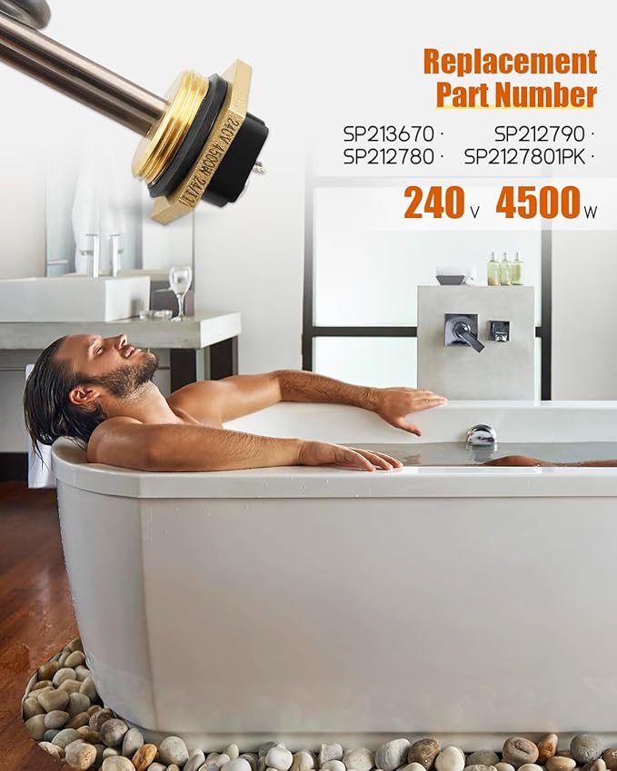 Water Heater Element Replacement Fit for Rheem Marathon, Replace SP213670, 4500W Titanium Water Heater Element