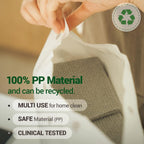 DEARCUS Gray One Day Scrubber - No Odor Dishcloths for Washing Utensils, Cookware, & Cooktop – Multipurpose Embossed & Lint Free PP Cleaning Cloths - for One Day Use, 2 Pack 200 Sheets