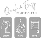 Quick Shine Hardwood Floor Cleaner Daily Care 24oz, 6Pk | Naturally Cleans Dirt & Scuff Marks | Dirt Dissolving, Streak Free, No Rinse & Ready to Use | Spray, Wipe, Done! | Safer Choice Cleaner