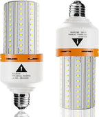 Led Light Bulb, 400W Equivalent 6250 Lumen 5000k Super Bright led Bulb,E26/E27 Medium Base 50W led Corn Light Bulb for Outdoor Indoor Lamp Area Garage Warehouse Workshop Street Backyard 2 Pack…