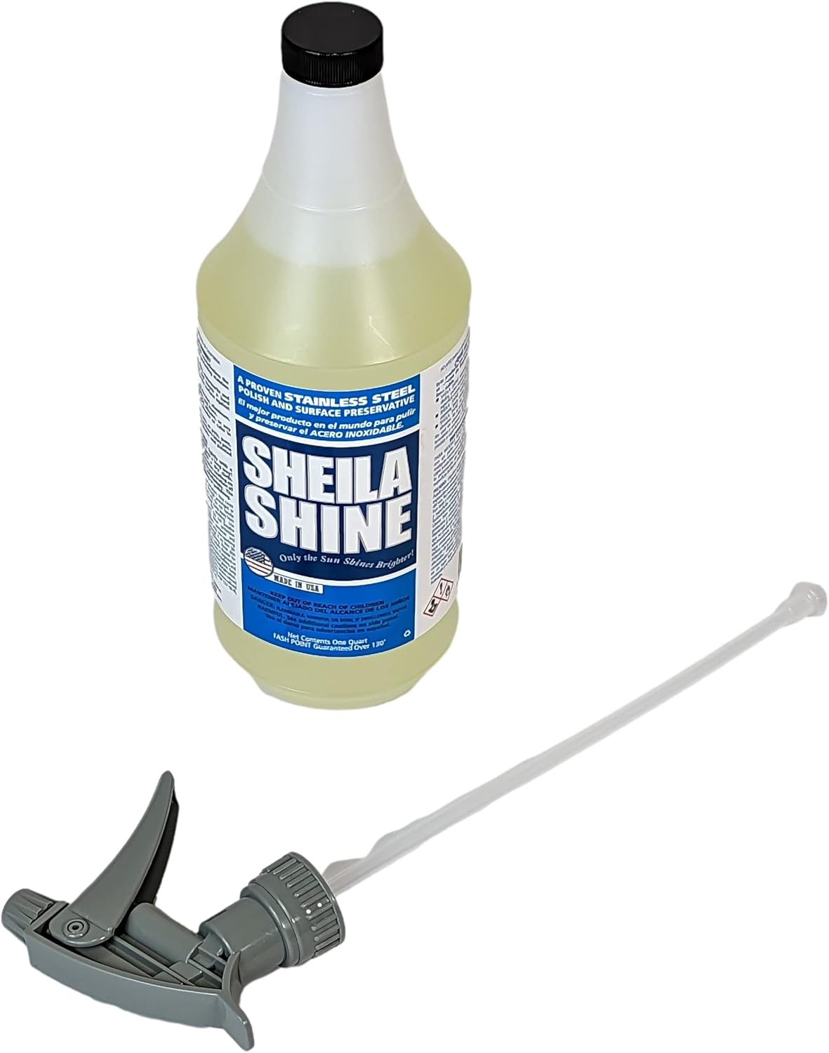 Sheila Shine Stainless Steel Polish & Cleaner, Protects Appliances from Fingerprints and Grease Marks | Residue & Streak Free | 6 x 32 oz Spray Bottle