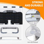 2 Step Stool Foldable, Non-Slip Steps, Folding Step Stool for Adults & Kids, Plastic Stool Pool Ladder, Collapsible Stools 2 Step Ladder for Kitchen Toilet Bedroom Office RV, Holds 330 lbs