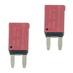 10A DC 12V-14V Auto Reset Circuit Breaker ATM Low Profile T1 Mini Blade Fuses Breakers for Car Trucks Marine Boat RV Solar and More,2 Pack