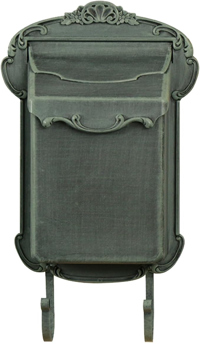 Special Lite Victoria Vertical Wall Mount Mailbox - Verde Green Aluminum Mailbox for Wall Mount - SVV-1013-VG