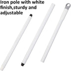 BOOMJOY Floor Scrub Brush with Long Handle, 2 in 1 Scrape and Brush, Stiff Bristles for Cleaning Bathroom, Patio, Garage, Kitchen, Deck, Tile