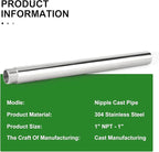 TAISHER 1PCS Stainless Steel Pipe Fittings, 1" NPT Male x 1" NPT Female Threaded, 16" Length Nipple Cast Pipe