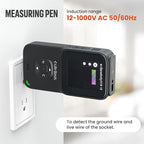 LifeBasis Stud Finder 5 in 1 Wall Scanner for Metal, Wood, Pipe, AC Wires, Measuring Tool for Length, Area, Volume, Stud Beam Detector USB Moisture Meter with Thermal Imager Screen and Alarm- Black