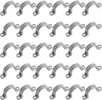 (30 Pack) Yariwiz 3/4 inch Plastic PVC Flex Electrical Conduit Strap Clamp Fittings
