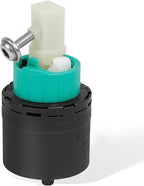 92730000 Faucet Valve Core Compatible with Hansgrohe M3/M2 Single-Hole Ceramic Cartridge 2-inch Spare Part, Durable Plastic, Black