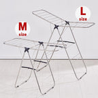 TRES BELLE 25NEW Stainless Steel Clothes Drying Rack(L)–Foldable,Lightweight,Anti-Slip Elastic Rods,Made in Korea,Indoor & Outdoor Use,Rust-Resistant,Towels Drying,Underwear,Baby Clothes–L Sizes