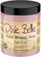 Dixie Belle Paint Company Chalk Finish Furniture Paint - Tea Rose (8 Fl Oz) - Matte Muted Mauve Chic Chalk Mineral DIY Furniture Paint