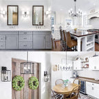 Dimmable E12 LED Bulbs 100W Candelabra Incandescent Bulbs 8W E12 Edison Light Bulbs 5000k Cool White LED Filament Edison Candle Bulb with Decorative, 6Pack