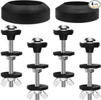 Universal Toilet Tank to Bowl Gaskets Kit, 4 PCS 2.75‘’ Heavy Duty Toilet Tank Bolts Replacement, Fits Most 2-Inch and 3-Inch Leak Resistance Toilet Flush Valve Opening