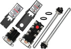 LONG TERM EWH-02 Electric Water Heater Tune-Up Kit, Includes 4500W 240V Water Heater Elements, Upper Thermostat, Lower Thermostat, Protective Covers and Elements Gaskets