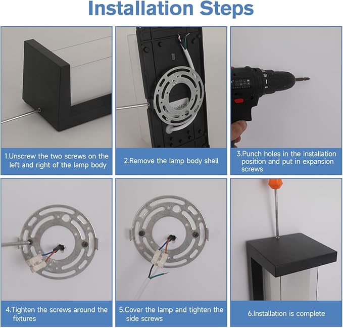 24W LED Outdoor Wall Lights 3 Color Exterior Wall Sconce Outside Light Fixtures Exterior Porch Wall Lighting with Double Shade, Modern Matte Black Wall Lamps for Patio Front Door Entryway, 1-Pack