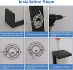 24W LED Outdoor Wall Lights 3 Color Exterior Wall Sconce Outside Light Fixtures Exterior Porch Wall Lighting with Double Shade, Modern Matte Black Wall Lamps for Patio Front Door Entryway, 1-Pack