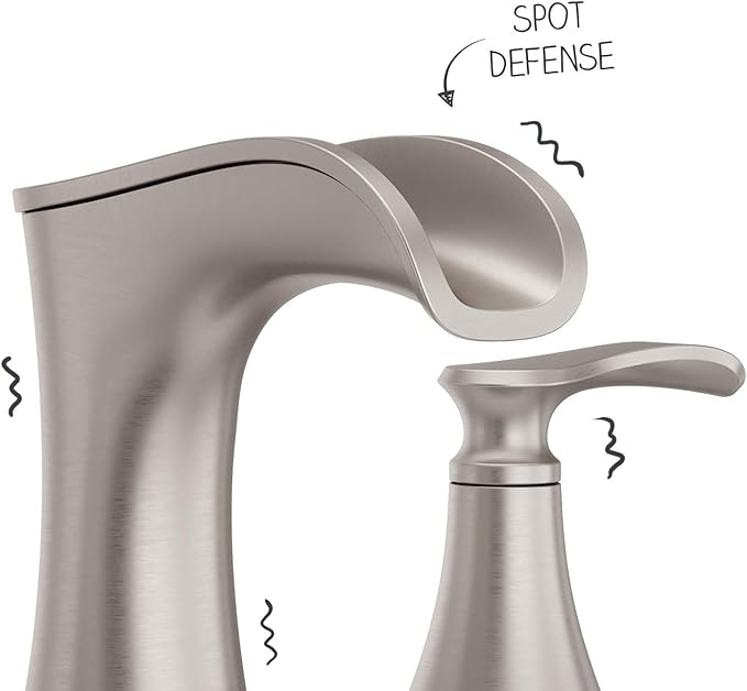 Pfister Jaida Bathroom Sink Faucet, 8-Inch Widespread, 2-Handle, 3-Hole, Spot Defense Brushed Nickel Finish, LF049JDGS (Pack of 3)