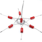 500 Wire Security Seals Numbered Steel Cable Seals Wire Tamper Seals Metal Wire Seals Steel Cable Tie Seals Pull Tight Cable Seal (Red)