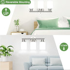 3-Light Bathroom Light Fixtures, Brushed Nickel Vanity Light, Farmhouse Wall Lights with Milky White Frosted Glass Shades, Bathroom Wall Lamp for Mirror Kitchen Bedroom Hallway Living Room