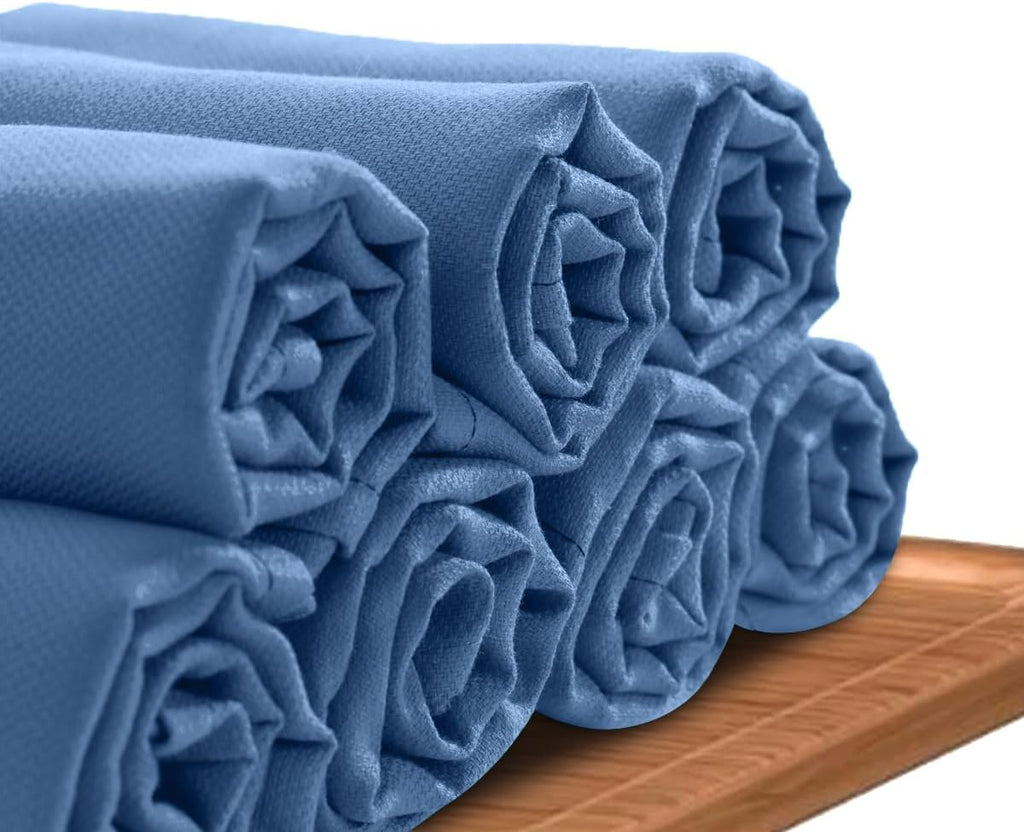 Avalon Towels Surgical Huck Towels (Pack of 12) Size 17x26 Inches, 100% Cotton Cleaning Cloths, Multi-Purpose, Perfect for Hospitals and Home (Blue)