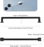 COTYKILEY 10 Pack 7 Inch(177mm) Matte Black Kitchen Cabinet Handles Cabinet Pulls Cabinet Door Handles Kitchen Cabinet Hardware Cupboard Drawer Pulls Dresser Handles