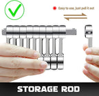 DISEN 10-Piece Metric Torque Wrench Adapter Set (10-19mm) - Chrome Vanadium Steel, 3/8-inch Square Drive Torque Adapter, Extension Rod Repair Tool, Color Box Packaging