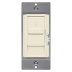 TOPGREENER Digital Dimmer Light Switch for 200W Dimmable LED/CFL Lights, Single Pole Led Slide Dimmer Switch, Neutral Wire Not Required, UL Listed, TGDS1-LA, Light Almond,1 Pack