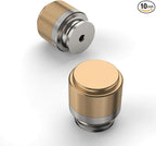 Amerdeco 10 Pack Champagne Bronze Satin Nickel Knurled Cabinet Knobs Kitchen Cabinet Pulls for Drawer Dresser, Cupboard and Wardrobe ZH040