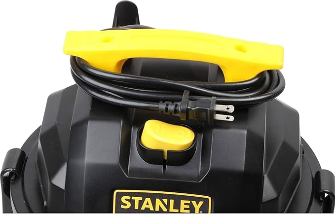 STANLEY 4 Gallon Wet Dry Vacuum, 4 Peak HP Stainless Steel 3 in 1 Shop Vacuum Blower with Powerful Suction, Vacuum for Job Site, Garage, Basement, Workshop, Top Handle, Portable Wet Dry Vac SL18301-4B