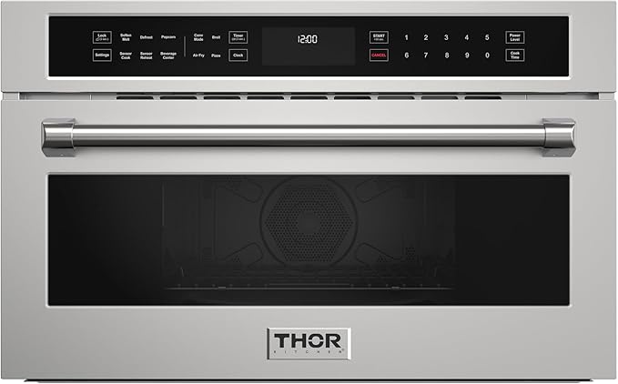 Thor Kitchen 30 Inch Built-In Air Fry Microwave Oven with Drop-Down Door