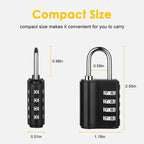 4 Digit Combination Lock Outdoor with Key Outdoor Waterproof, Padlock for School Gym Sports Locker,2 Pack Padlock