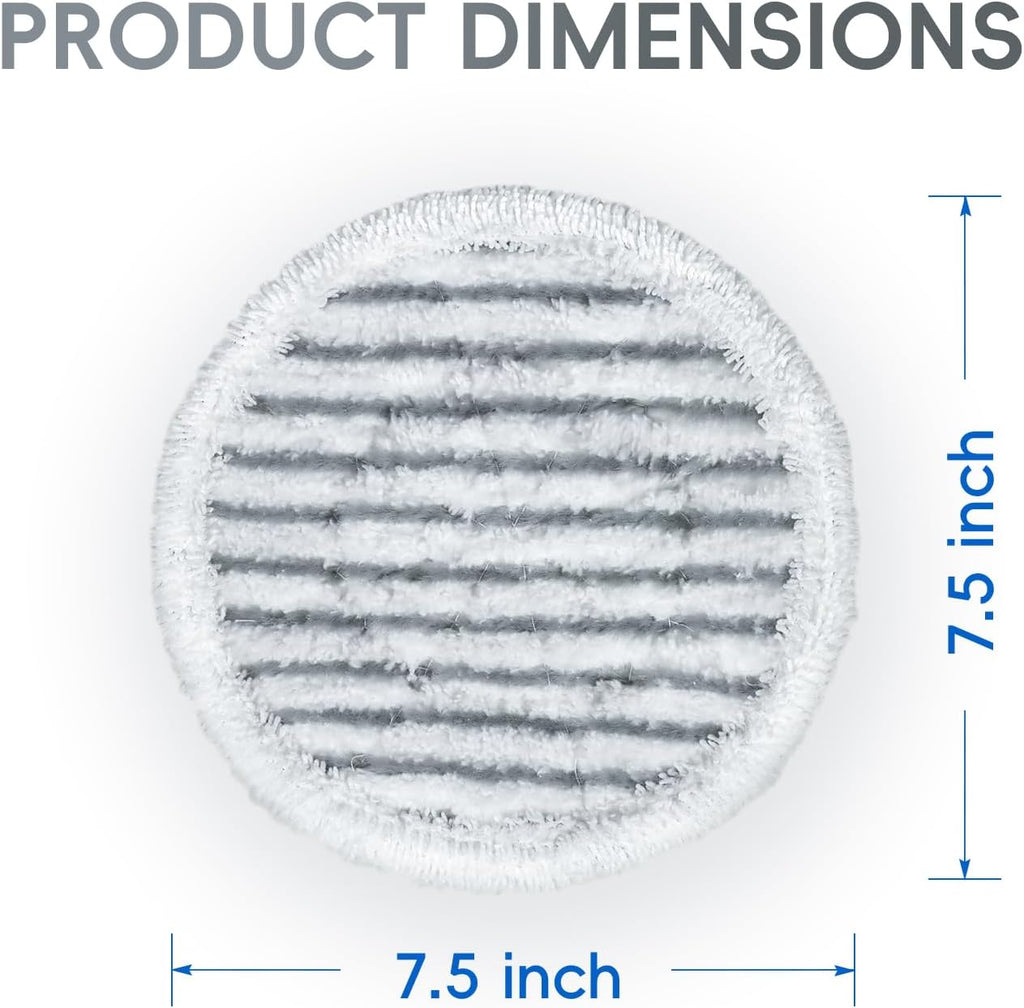 8 Pack Steam Mop Replacement Pads for Shark S8001 S7001 S7201 S7000AMZ S8201 Steam and Scrub Mop Pads Repeatedly Washed for All Floors Cleaning