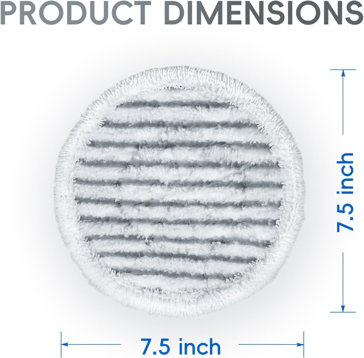 8 Pack Steam Mop Replacement Pads for Shark S8001 S7001 S7201 S7000AMZ S8201 Steam and Scrub Mop Pads Repeatedly Washed for All Floors Cleaning