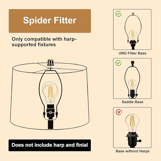 Lamp Shades Set of 2, Beige Linen Lampshade, 13" Top X 13" Bottom X 10" High, Easy Assembly, Minimalist Drum Lamp Shades for Floor Lamps Table Lamps, Create Soft Calming Ambiance